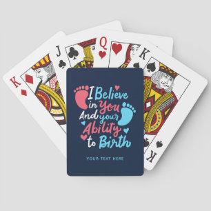 Doula Hebamme Inspirierender Spruch Neuheit Spielkarten
