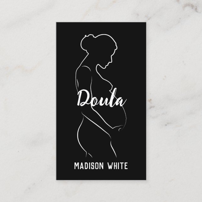 Doula Midfrau Custom QR Business Card Visitenkarte (Vorderseite)