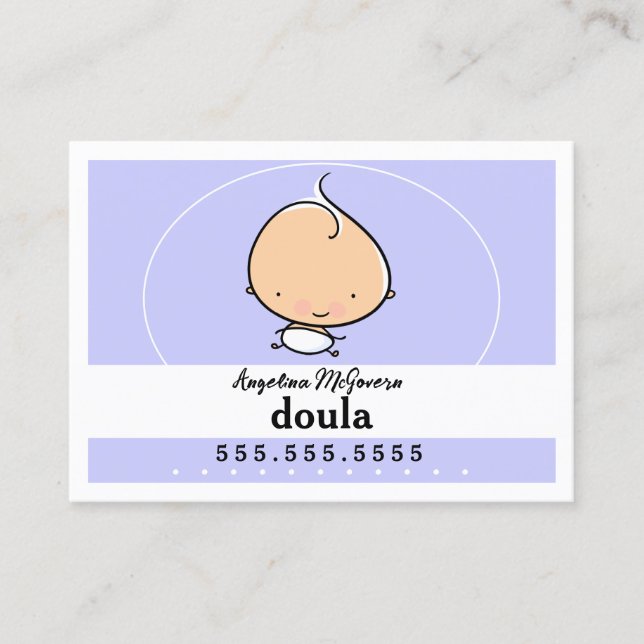 Doula Midfrau Kinderheilkunde Kinderbetreuung Kind Visitenkarte (Vorderseite)