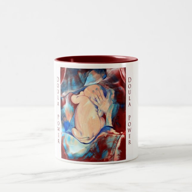 Doula Power-Tasse Zweifarbige Tasse (Mittel)