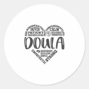 Doula, Schwangerschaft, Geburt Runder Aufkleber