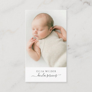Doula Services Baby Foto Visitenkarte
