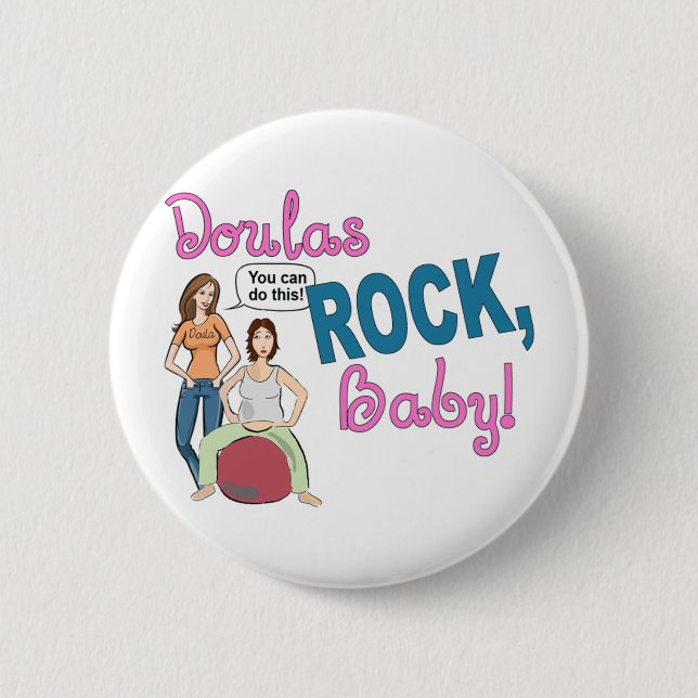 Doulas Felsen! Geschenke Button (Vorderseite)