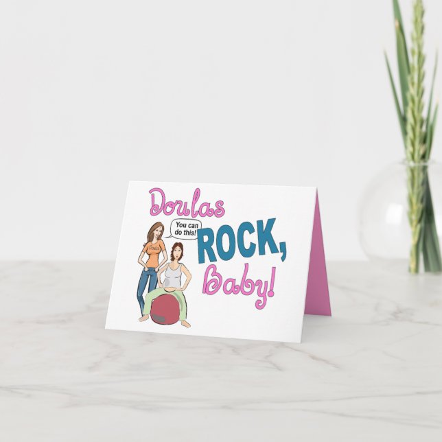 Doulas Felsen! Notecard Dankeskarte (Vorderseite)