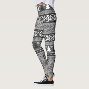 Douleur de Noël moche   Leggings Fair Isle
