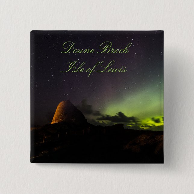 Doune Broch, île de Lewis et aurore badge (Devant)