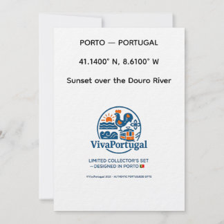 Douro-Sonnenuntergang Portugal Reise Kunst Einladu Einladung