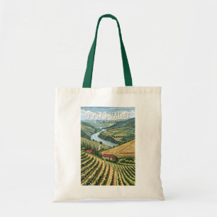 Douro-Tal Portugal Reise Kunst Vintage Tragetasche