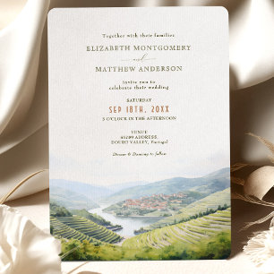 DOURO Valley Portugal Hochzeit Wasserfarbenwelt Einladung