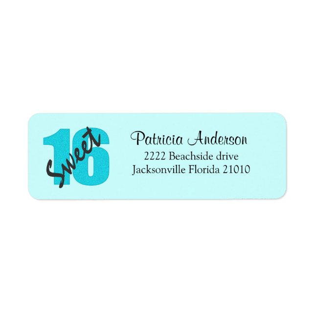 Doux 16 Étiquettes de adresse (Devant)