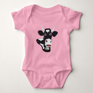 doux bébé vache de Fribourg Body Baby pyjama