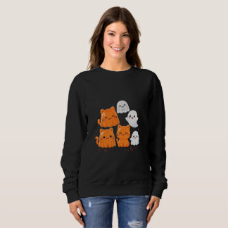 Doux chats en gelée fantômes Sweatshirt Halloween