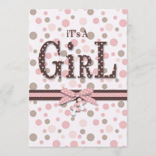 Doux comme carte d'invitation de fille d'ours de