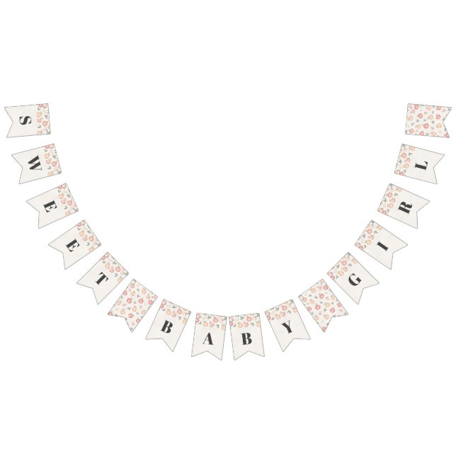 doux comme une bannière de baby shower de bouho pê (Tout)