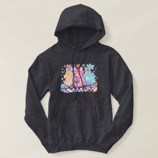 Doux sweat à capuche Halloween fantômes pastel