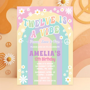 Douze est une invitation d'anniversaire vibe