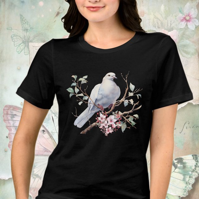 Dove and Flower Heart Tri-Blend Shirt (Von Creator hochgeladen)