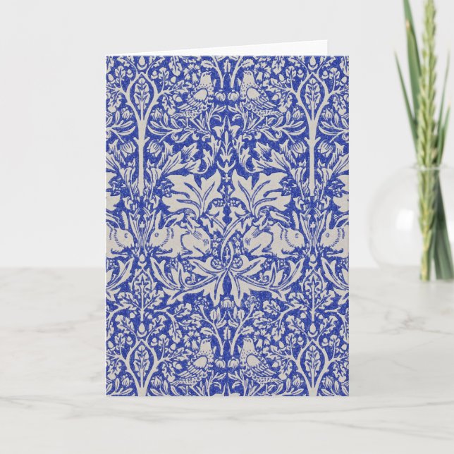 Dove and Rabbit, William Morris Karte (Vorderseite)