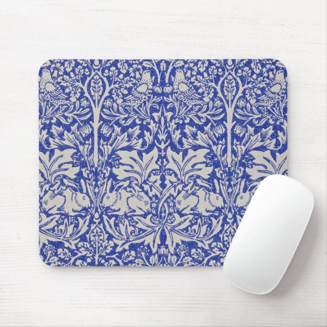 Dove and Rabbit, William Morris Mousepad (Mit Mouse)