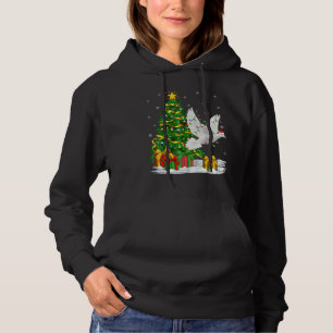 Dove Bird Lover Familie Matching Santa Dove Christ Hoodie