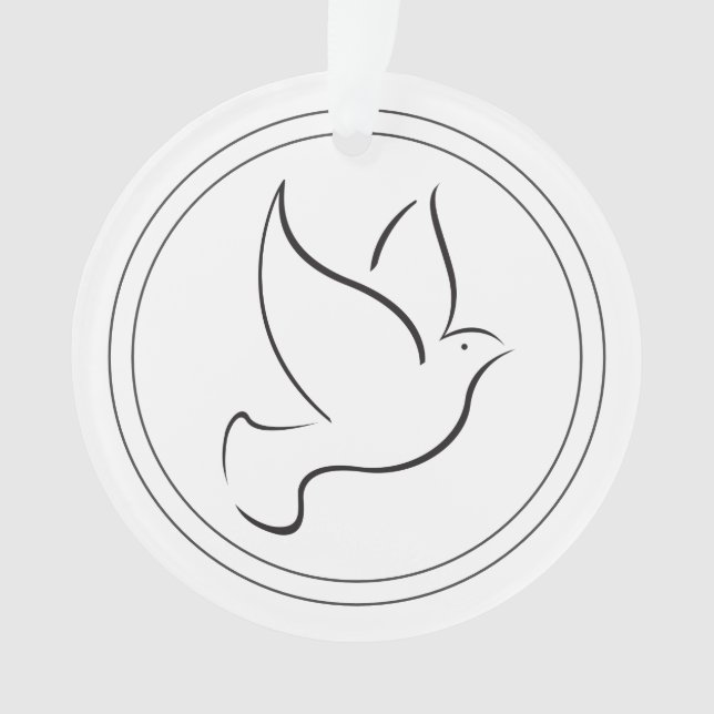 Dove Bird of Peace Christmas Photo personnalisée (devant)