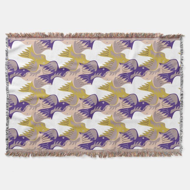 Dove Birds Muster Tesselung Schraubendecke 4 Decke (Vorderseite)