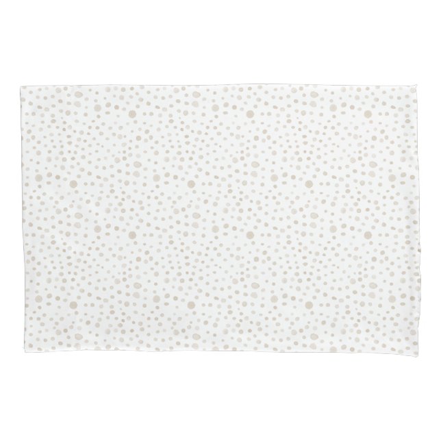 Dove Confetti Wasserfarbe Dots Pillowcase Kissenbezug (Vorderseite)
