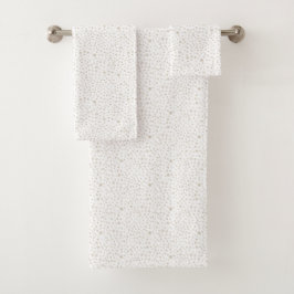 Dove Confetti Wasserfarbpunkte Badhandtuch Set