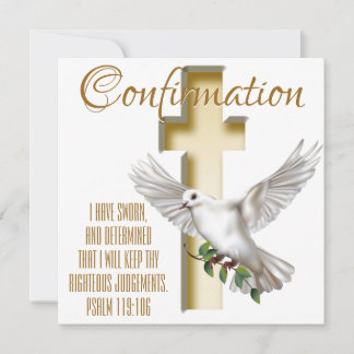 Dove Cross Bestätigung Karte