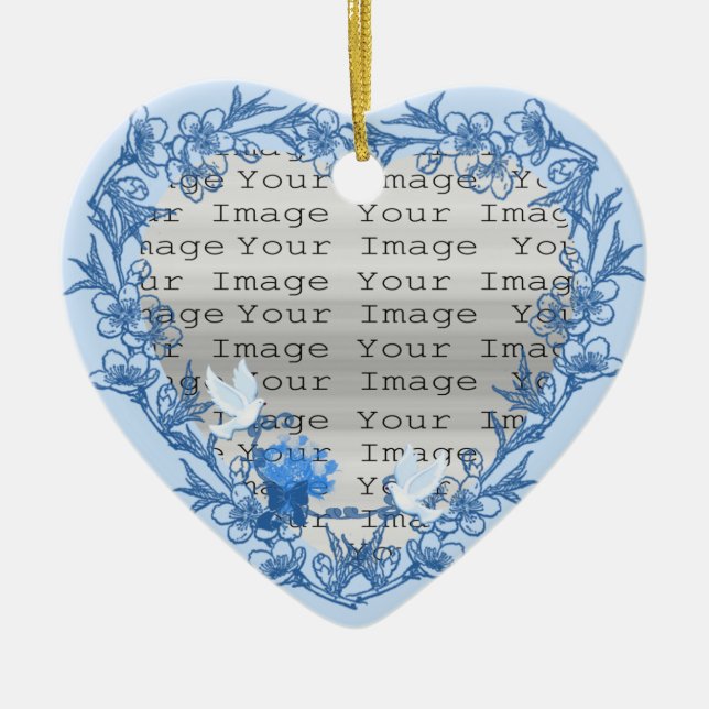 Dove Custom Heart Ornament (Vorne)