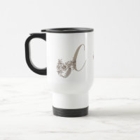 Dove Elegant Monogram Initial C Ihr Name