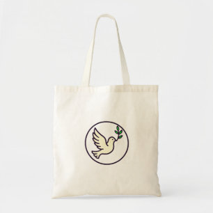 Dove Emblem Tote Bag - Frieden, Einfachheit und St Tragetasche