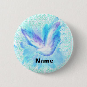 Dove Flying Hochzeit-Button-Taste Button