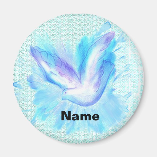 Dove Flying Hochzeitmagnet Magnet (Vorne)