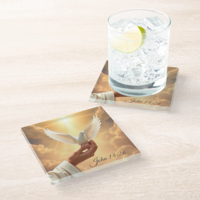 Dove Glasuntersetzer (Schrägansicht)