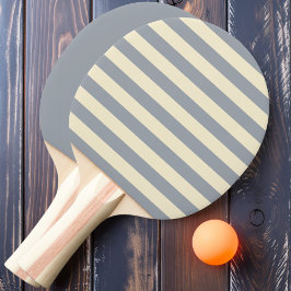 Dove Gray Polo Streifen und Solid Tischtennis Schläger