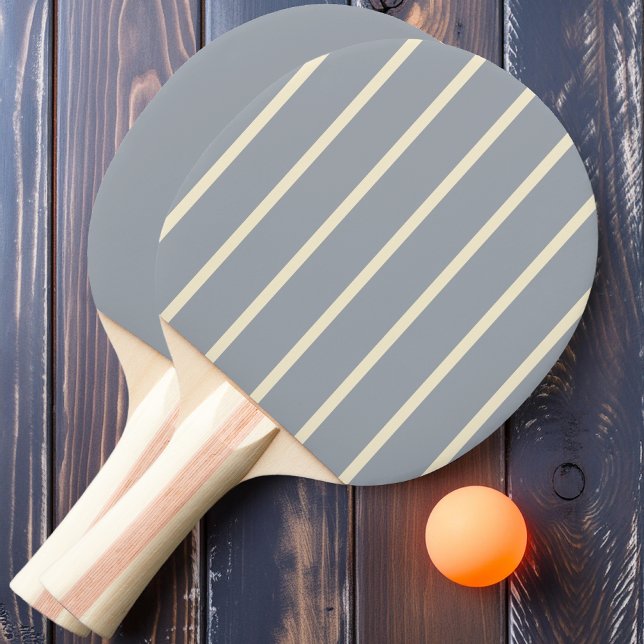 Dove Gray Striping und Solid Ping Pong Paddle Tischtennis Schläger (Von Creator hochgeladen)