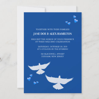 Dove-Hochzeit Einladung