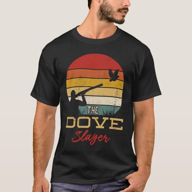 Dove Hunting Flying Bird Riffle Fowling Hunter  Id T-Shirt (Vorderseite)