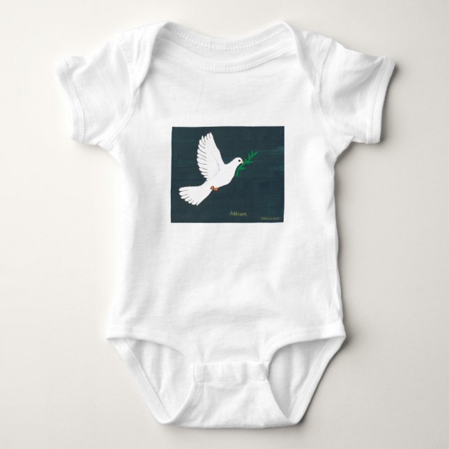 Dove - Kids Art für CHOC Baby Strampler (Vorderseite)