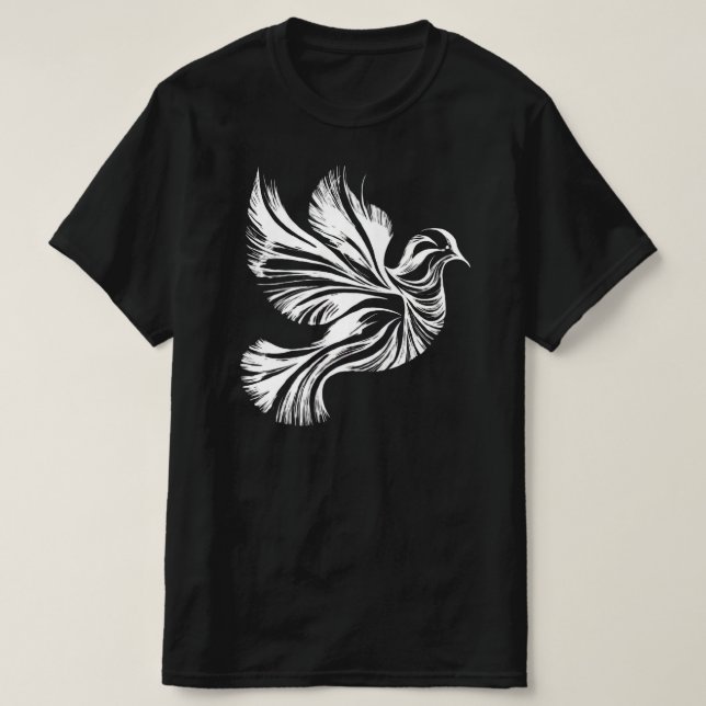 Dove Kontur Black T-Shirt (Design vorne)