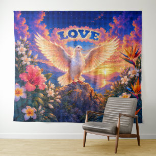 Dove Liebe über alles Wandteppich