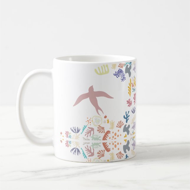 Dove Matisse Art Elemente Kaffeetasse (Links)