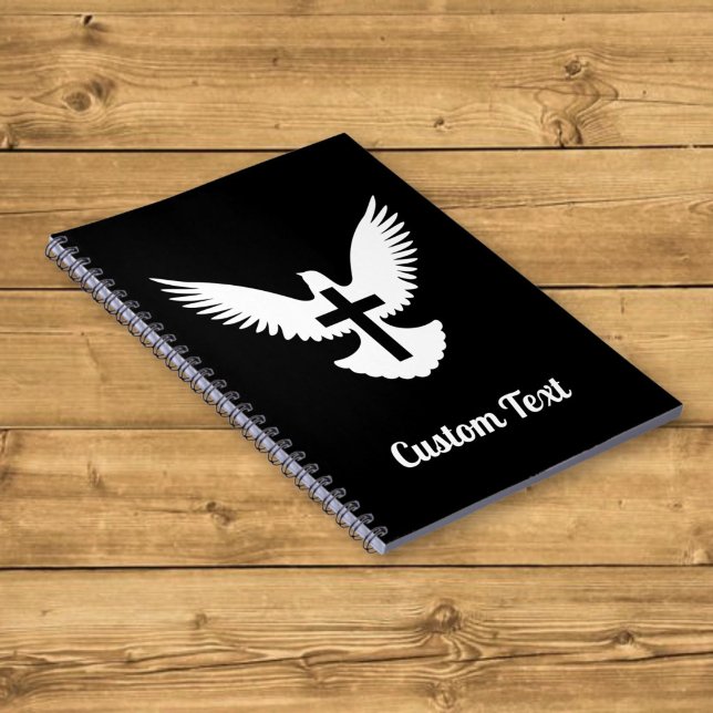 Dove mit Cross Notebook Notizblock (Von Creator hochgeladen)