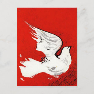 Dove of a Women Postcard / Einladung Postkarte
