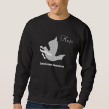 Dove of Hope White Ribbon - Lungenkrebs