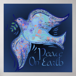 Dove of Peace Midnight Print Poster