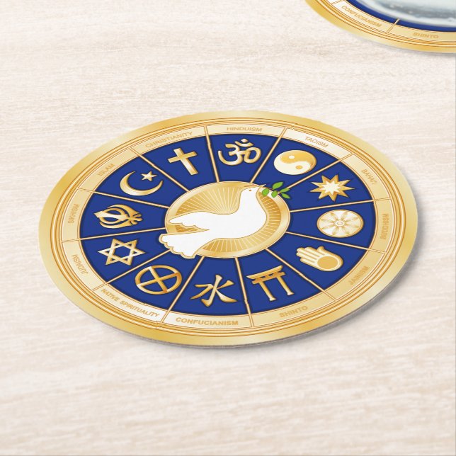 Dove of Peace Paper Untersetzer (Angewinkelt)