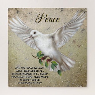 Dove of Peace Personalisiert Scripture Verse