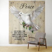 Dove of Peace Personalisiert Scripture Verse